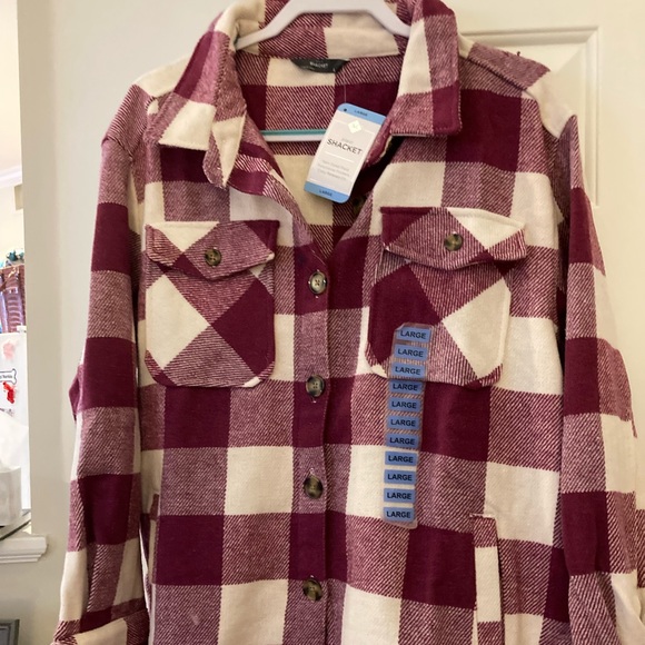 BNWT Plaid Jacket Size Large - Picture 1 of 2